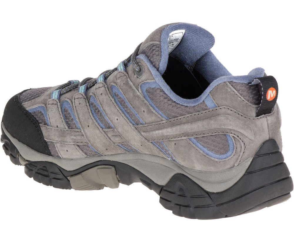 Merrell Hiking Shoes Grey - Moab 2 Waterproof - Womens 49NAKOZBY